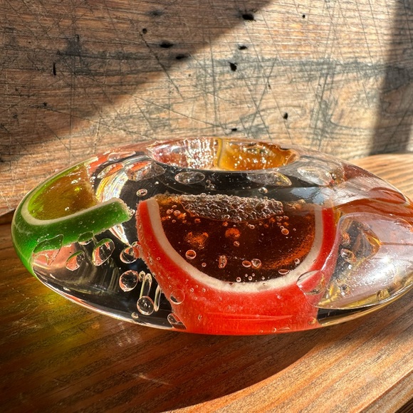 Lucite citrus tea light holder - Picture 7 of 10